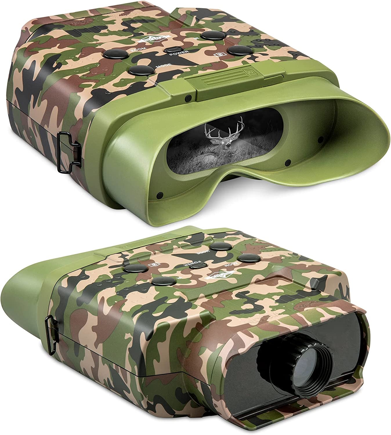 Camouflage Digital Night Vision Binoculars, Capture HD Photos & Videos, See Clear in 100% Total Darkness, Long Viewing Distance, Large Viewing LCD Screen, Infrared Goggles for Hunting