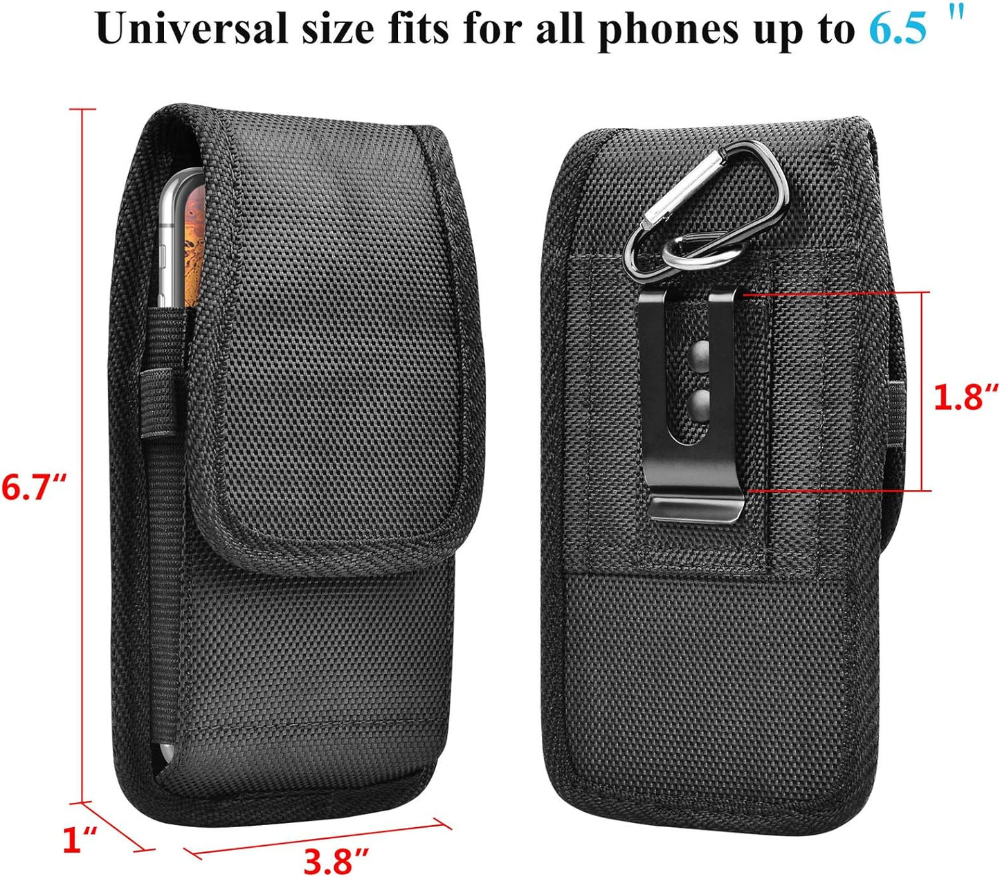 Cell Phone Holster for Iphone 13 14 Pro Max 12 11 XR 7 8 Samsung Galaxy S22 Ultra S21 S20 S10 S9 Note 20 10 A11 A21 A51 A71 A02S A12 A13 A32 A42 A52 Belt Clip Holster Phone Pouch Carrying Holder