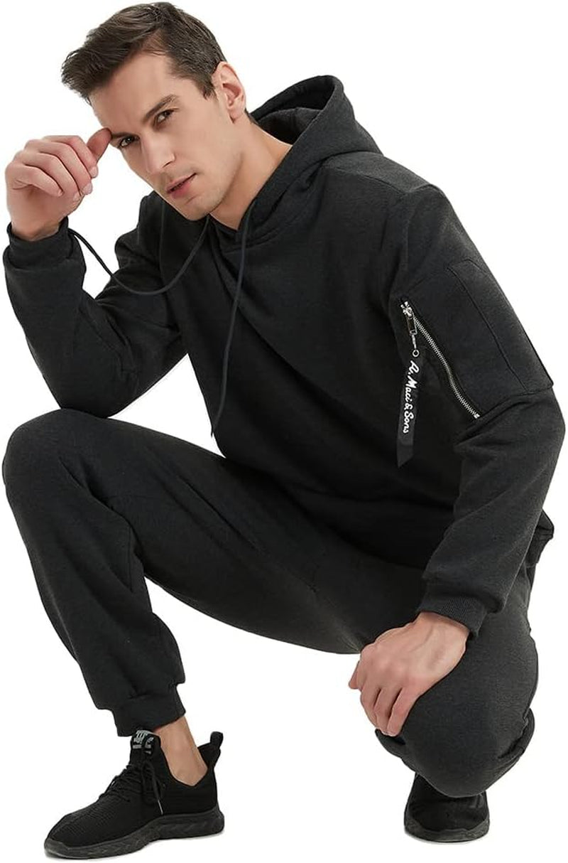 Men’S Tracksuits Camo Casual Fashion Sweatsuits Hoodie Sports Suit Athletic Comfy Sets Jogging 2 Piece