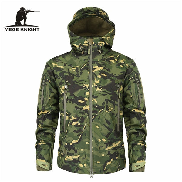 Autumn Men's Military Camouflage Fleece Jacket Army Tactical